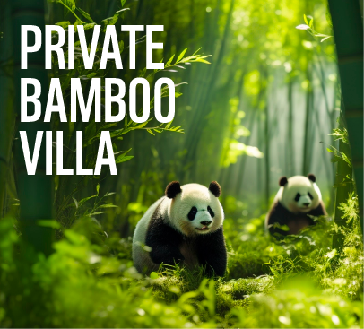 private bamboo villa